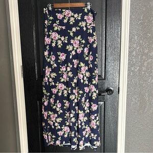 Piphany Pink and White Ruffled Maxi Pencil Skirt for Casual Wear